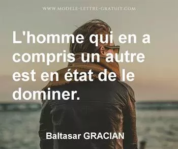 Citation de Baltasar GRACIAN