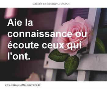 Citations Baltasar GRACIAN