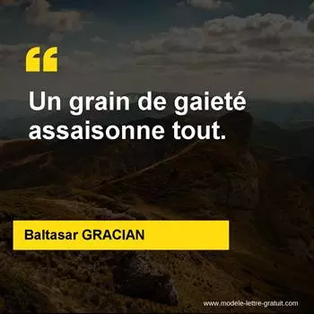 Citation Baltasar GRACIAN