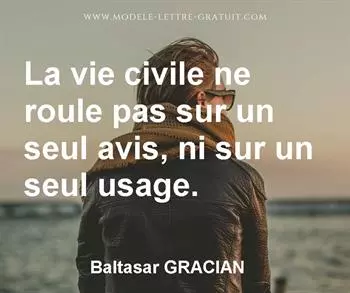 Citation de Baltasar GRACIAN
