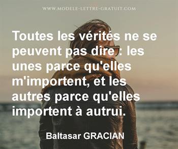 Citation de Baltasar GRACIAN