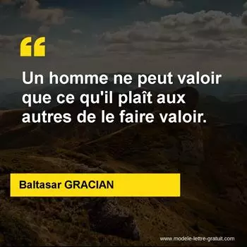 Citation Baltasar GRACIAN