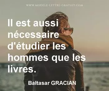 Citation de Baltasar GRACIAN
