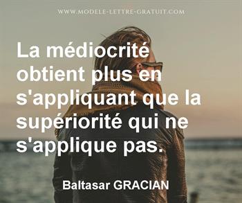 Citation de Baltasar GRACIAN