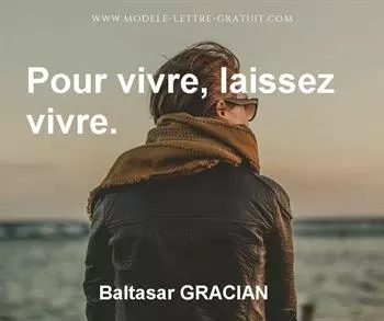 Citation de Baltasar GRACIAN