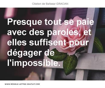 Citations Baltasar GRACIAN