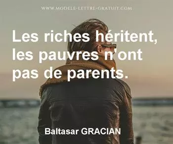 Citation de Baltasar GRACIAN