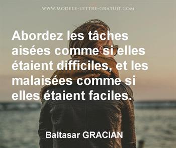 Citation de Baltasar GRACIAN