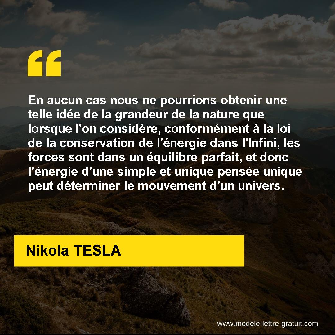 En Aucun Cas Nous Ne Pourrions Obtenir Une Telle Idee De La Nikola Tesla