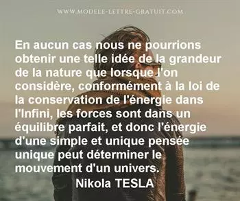 Citation de Nikola TESLA