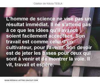 Citations Nikola TESLA