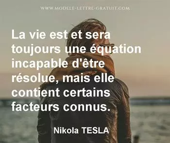 Citation de Nikola TESLA