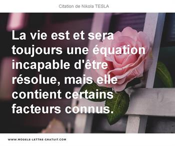 Citations Nikola TESLA