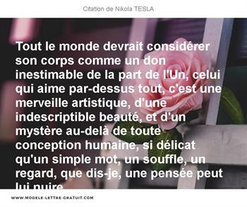 Citations Nikola TESLA
