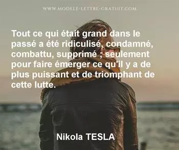 Citation de Nikola TESLA
