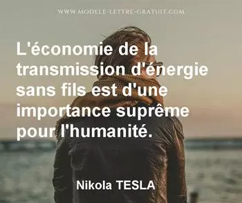 Citation de Nikola TESLA
