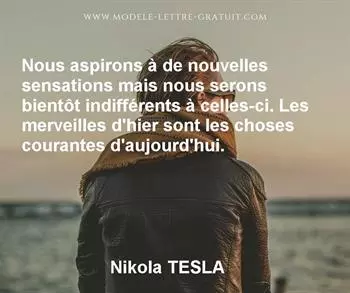 Citation de Nikola TESLA