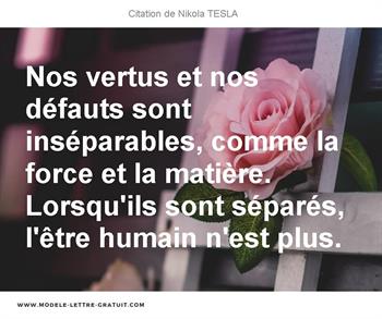 Citations Nikola TESLA
