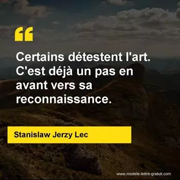 Citation Stanislaw Jerzy Lec