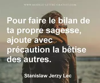 Citation de Stanislaw Jerzy Lec