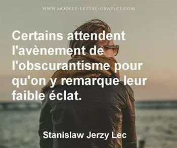Citation de Stanislaw Jerzy Lec