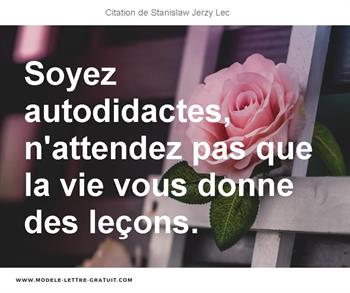 Citations Stanislaw Jerzy Lec