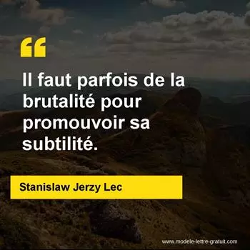Citation Stanislaw Jerzy Lec