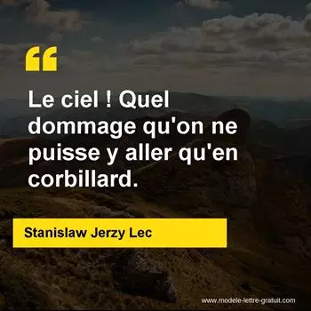 Citation Stanislaw Jerzy Lec