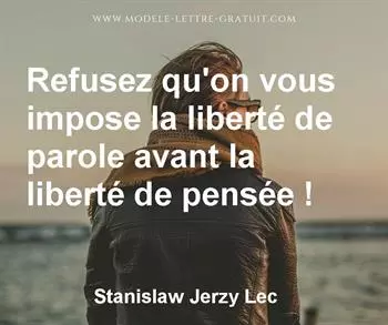 Citation de Stanislaw Jerzy Lec