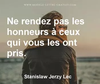 Citation de Stanislaw Jerzy Lec