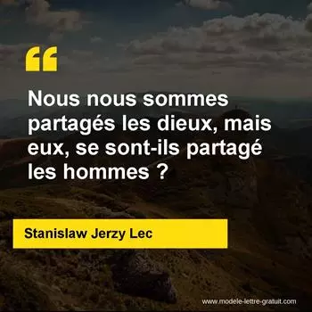 Citation Stanislaw Jerzy Lec