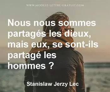 Citation de Stanislaw Jerzy Lec