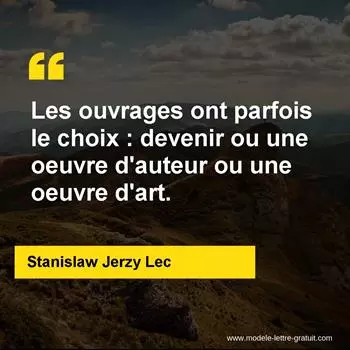 Citation Stanislaw Jerzy Lec