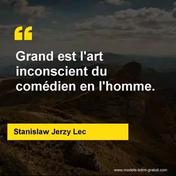Citation Stanislaw Jerzy Lec