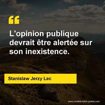 Citation Stanislaw Jerzy Lec