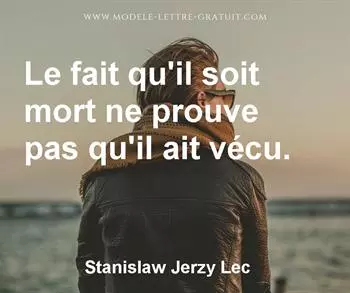 Citation de Stanislaw Jerzy Lec