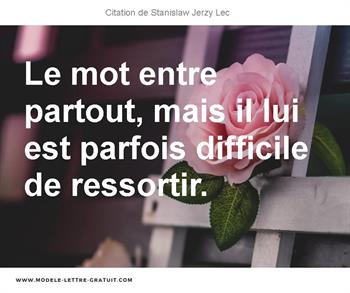 Citations Stanislaw Jerzy Lec