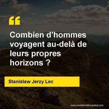 Citation Stanislaw Jerzy Lec