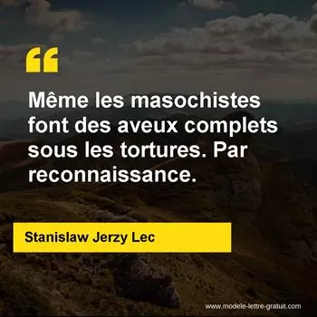 Citation Stanislaw Jerzy Lec