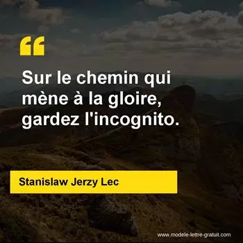 Citation Stanislaw Jerzy Lec