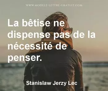 Citation de Stanislaw Jerzy Lec
