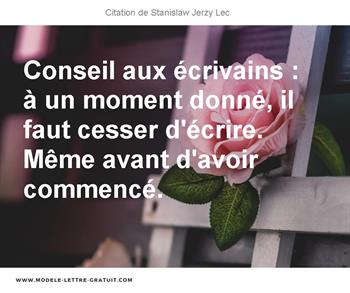 Citations Stanislaw Jerzy Lec