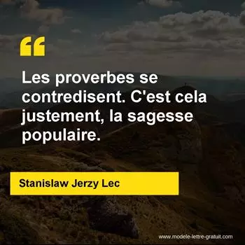 Citation Stanislaw Jerzy Lec