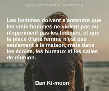 Citation de Ban Ki-moon