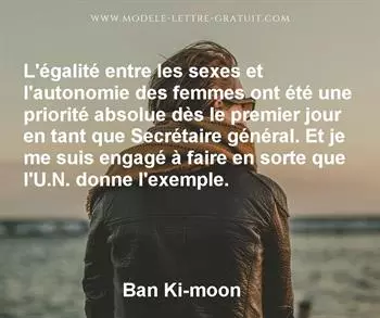 Citation de Ban Ki-moon