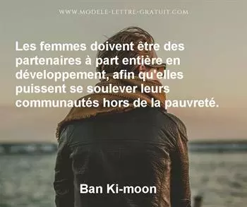 Citation de Ban Ki-moon