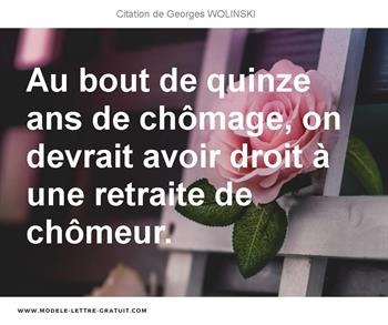 Citations Georges WOLINSKI