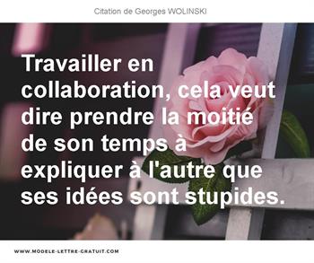 Citations Georges WOLINSKI