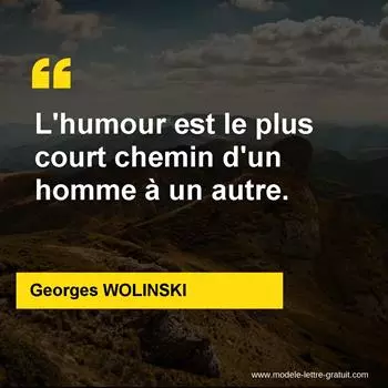 Citation Georges WOLINSKI