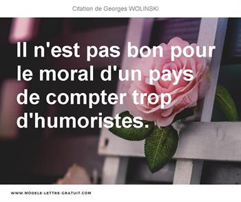 Citations Georges WOLINSKI